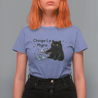 Chinga La Migra T Shirt For Women Funny Cat Immigration Support