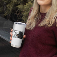 Chinga La Migra Tumbler Cup Funny Cat Immigration Support