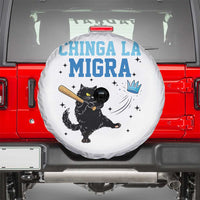 Chinga La Migra Spare Tire Cover Funny Protest Cat Minneapolis Support Gift