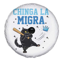 Chinga La Migra Spare Tire Cover Funny Protest Cat Minneapolis Support Gift