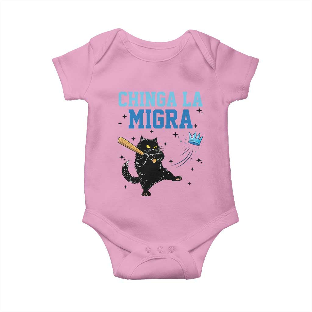 Chinga La Migra Baby Onesie Funny Protest Cat Minneapolis Support Gift