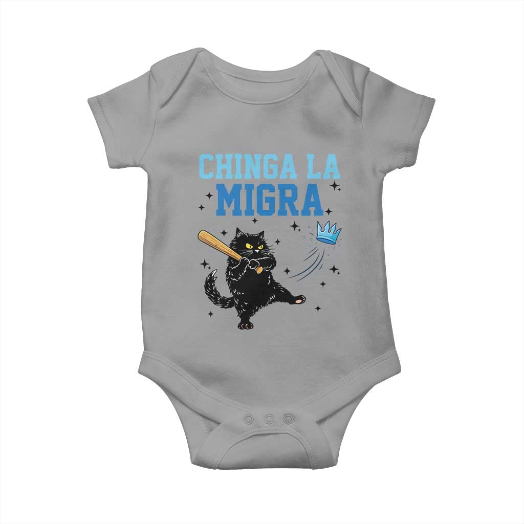 Chinga La Migra Baby Onesie Funny Protest Cat Minneapolis Support Gift