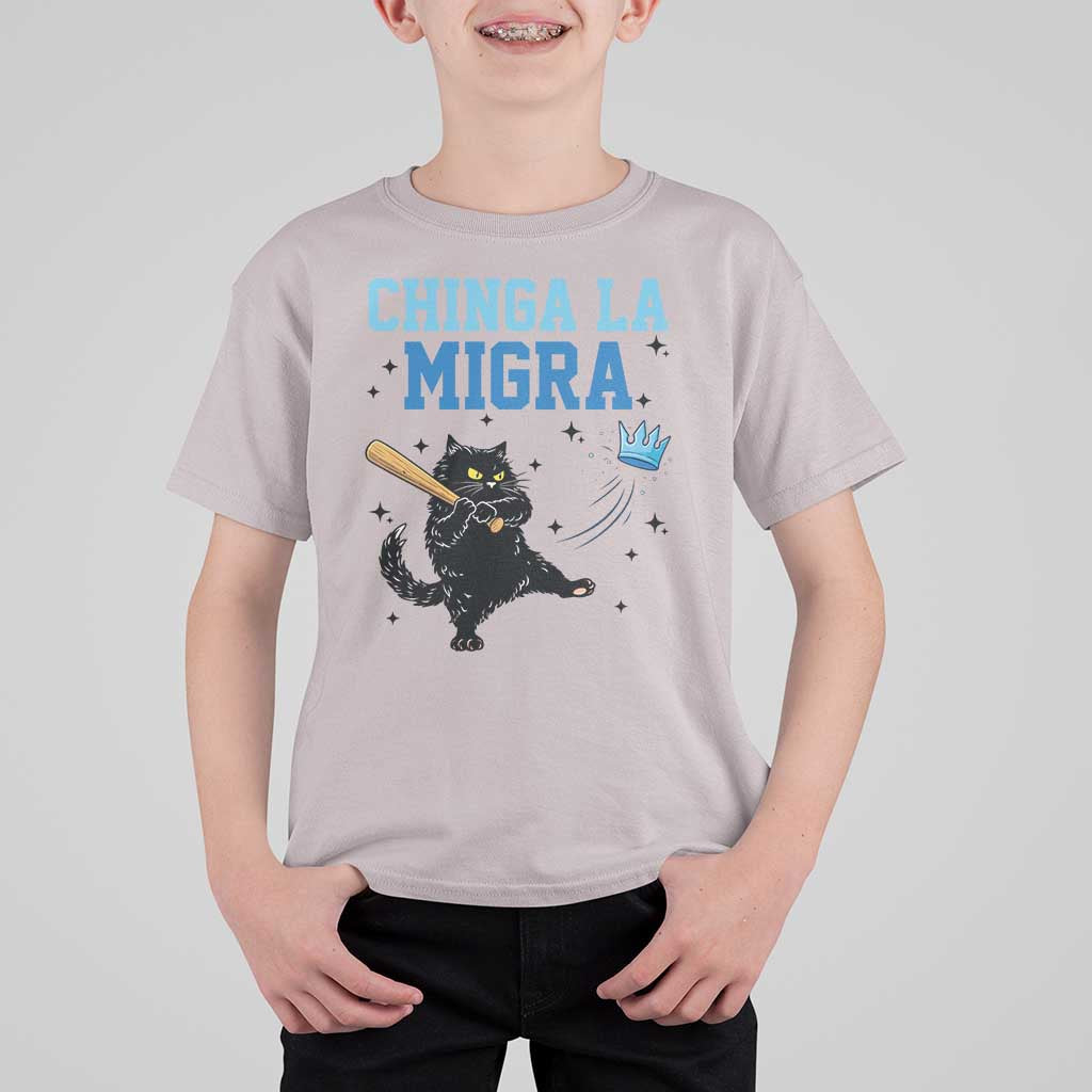 Chinga La Migra T Shirt For Kid Funny Protest Cat Minneapolis Support Gift
