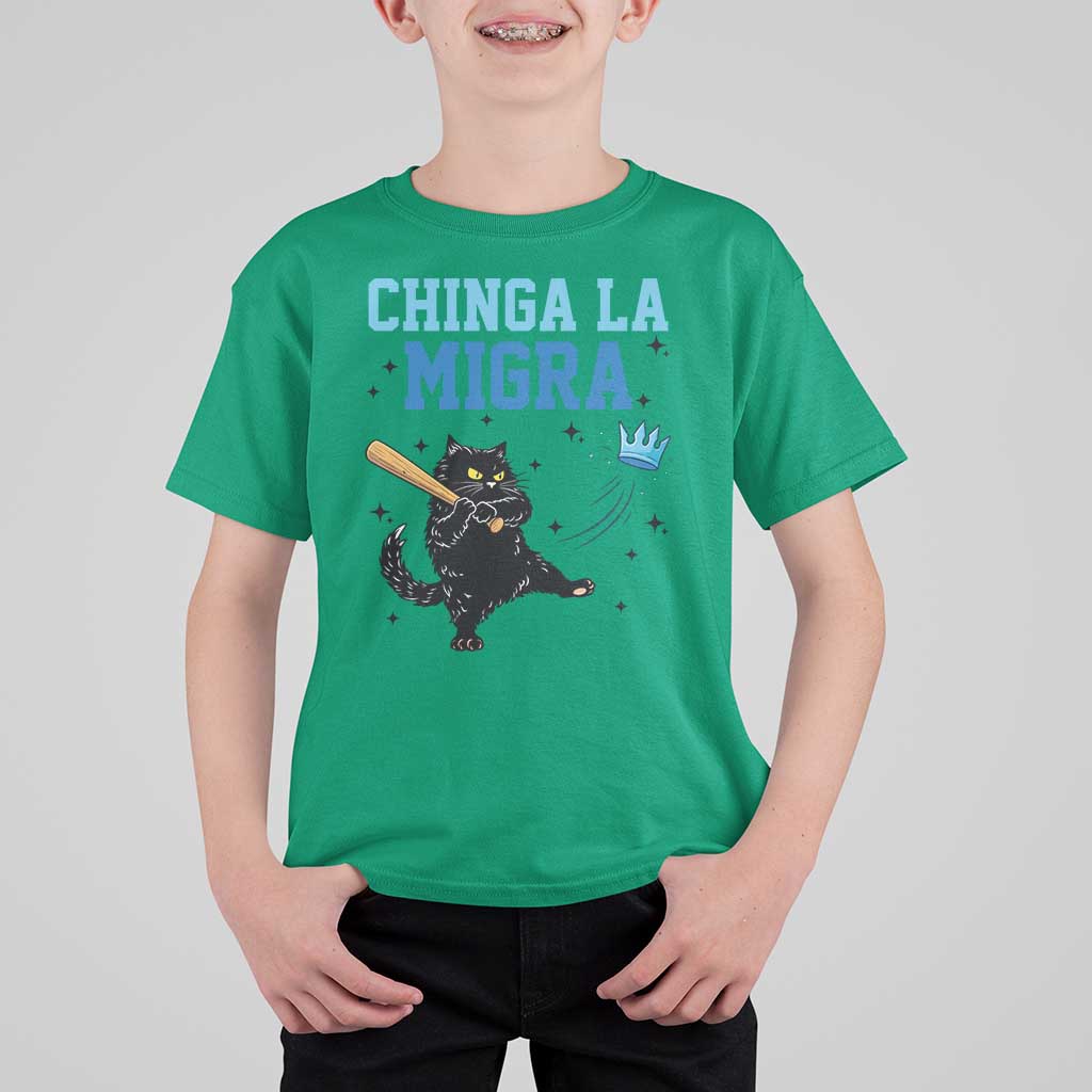 Chinga La Migra T Shirt For Kid Funny Protest Cat Minneapolis Support Gift