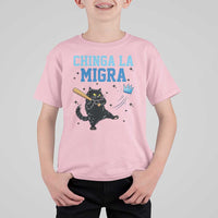 Chinga La Migra T Shirt For Kid Funny Protest Cat Minneapolis Support Gift