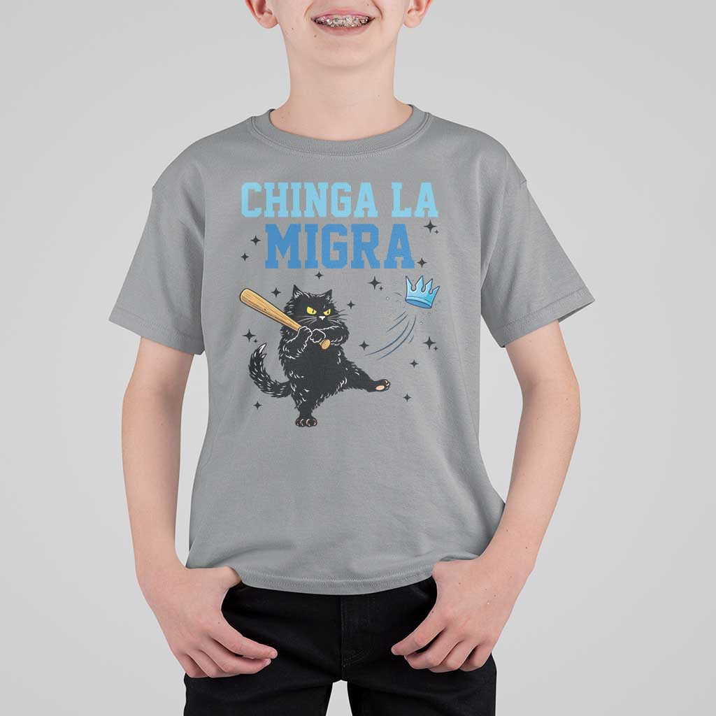 Chinga La Migra T Shirt For Kid Funny Protest Cat Minneapolis Support Gift