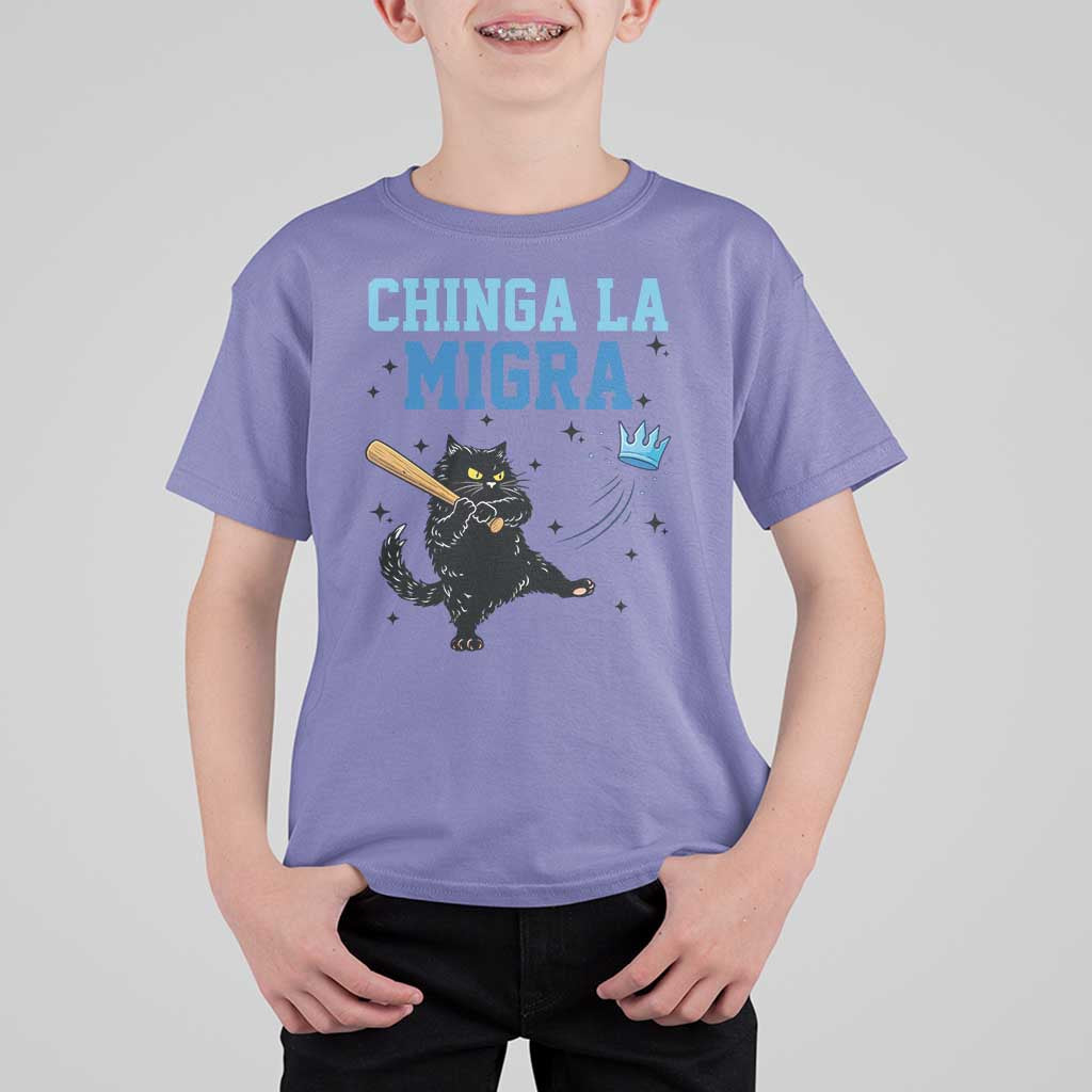 Chinga La Migra T Shirt For Kid Funny Protest Cat Minneapolis Support Gift