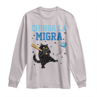 Chinga La Migra Long Sleeve Shirt Funny Protest Cat Minneapolis Support Gift