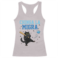 Chinga La Migra Racerback Tank Top Funny Protest Cat Minneapolis Support Gift