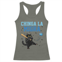 Chinga La Migra Racerback Tank Top Funny Protest Cat Minneapolis Support Gift