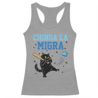 Chinga La Migra Racerback Tank Top Funny Protest Cat Minneapolis Support Gift