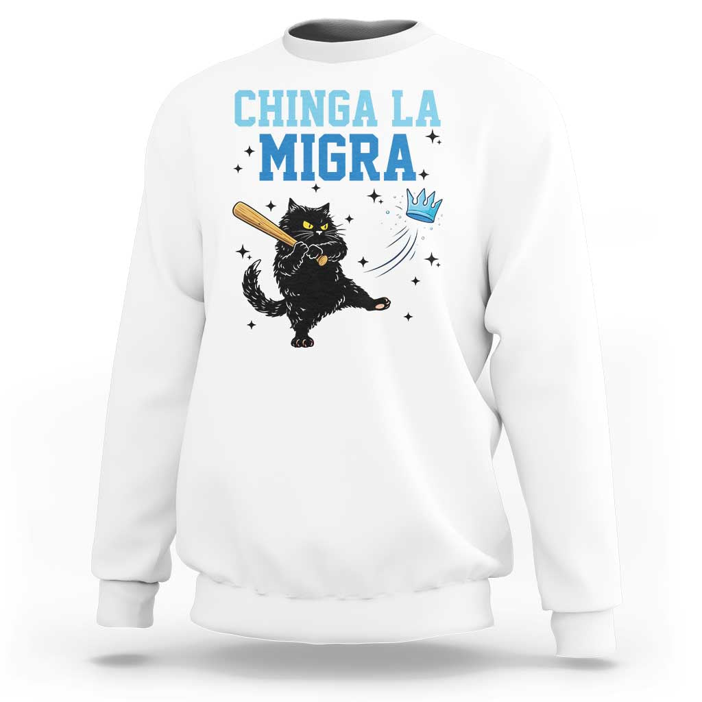 Chinga La Migra Sweatshirt Funny Protest Cat Minneapolis Support Gift