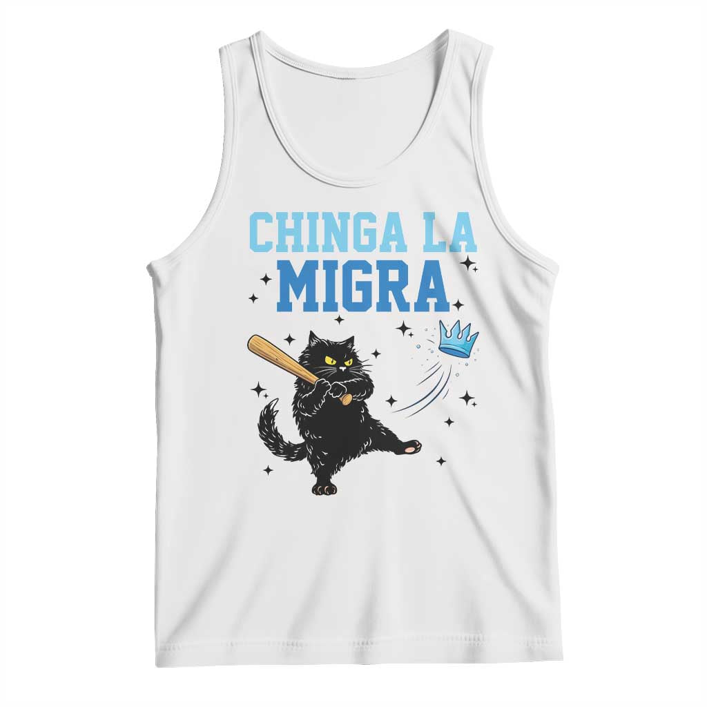 Chinga La Migra Tank Top Funny Protest Cat Minneapolis Support Gift