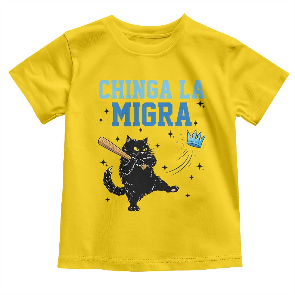 Chinga La Migra Toddler T Shirt Funny Protest Cat Minneapolis Support Gift