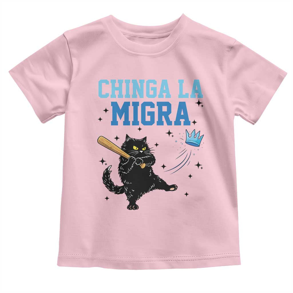 Chinga La Migra Toddler T Shirt Funny Protest Cat Minneapolis Support Gift