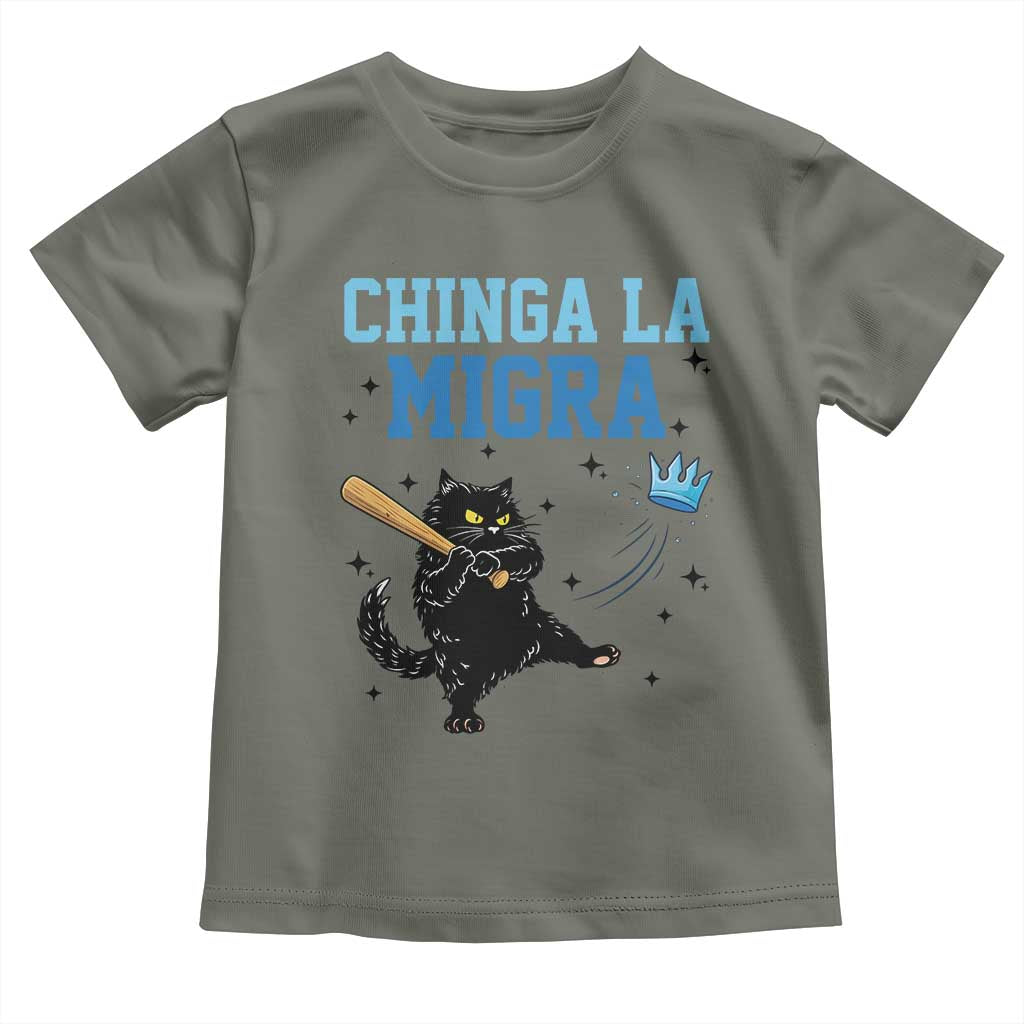 Chinga La Migra Toddler T Shirt Funny Protest Cat Minneapolis Support Gift