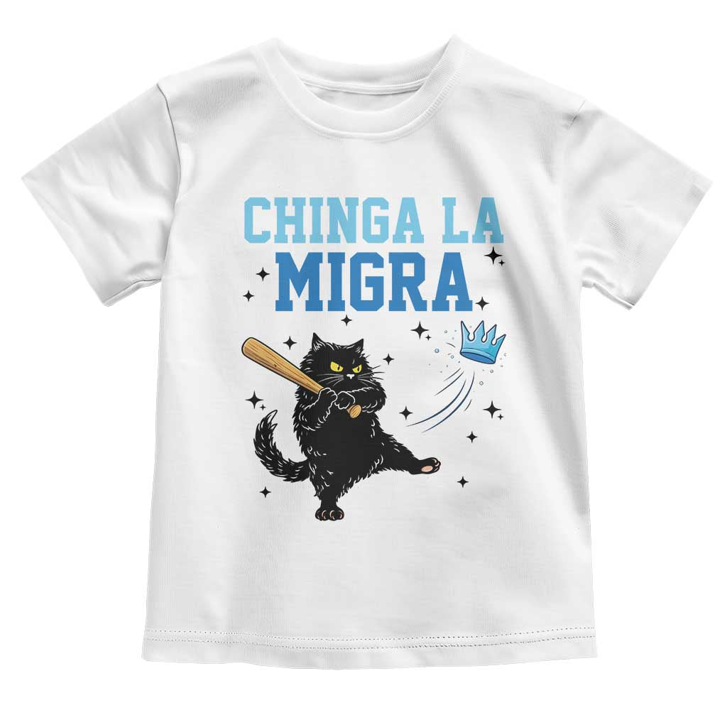 Chinga La Migra Toddler T Shirt Funny Protest Cat Minneapolis Support Gift