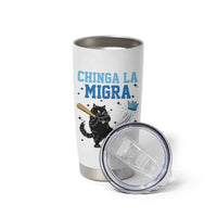 Chinga La Migra Tumbler Cup Funny Protest Cat Minneapolis Support Gift