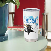 Chinga La Migra Tumbler Cup Funny Protest Cat Minneapolis Support Gift