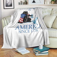 Funny Protest Chess Cat No Kings In America Throw Blanket Political Humor Gift