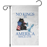 Funny Protest Chess Cat No Kings In America Garden Flag Political Humor Gift