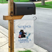 Funny Protest Chess Cat No Kings In America Garden Flag Political Humor Gift