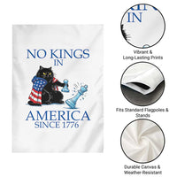 Funny Protest Chess Cat No Kings In America Garden Flag Political Humor Gift