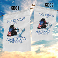 Funny Protest Chess Cat No Kings In America Garden Flag Political Humor Gift