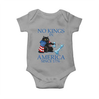 Funny Protest Chess Cat No Kings In America Baby Onesie Political Humor Gift