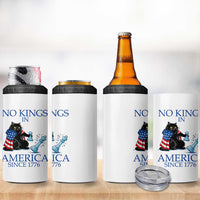Funny Protest Chess Cat No Kings In America 4 in 1 Can Cooler Tumbler Political Humor Gift