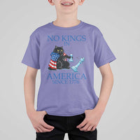 Funny Protest Chess Cat No Kings In America T Shirt For Kid Political Humor Gift
