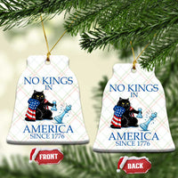 Funny Protest Chess Cat No Kings In America Ceramic Ornament Political Humor Gift