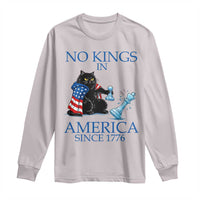Funny Protest Chess Cat No Kings In America Long Sleeve Shirt Political Humor Gift