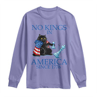 Funny Protest Chess Cat No Kings In America Long Sleeve Shirt Political Humor Gift