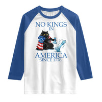 Funny Protest Chess Cat No Kings In America Raglan Shirt Political Humor Gift