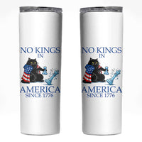 Funny Protest Chess Cat No Kings In America Skinny Tumbler Political Humor Gift