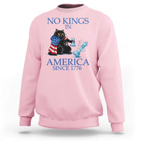 Funny Protest Chess Cat No Kings In America Sweatshirt Political Humor Gift