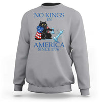 Funny Protest Chess Cat No Kings In America Sweatshirt Political Humor Gift