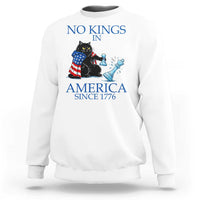 Funny Protest Chess Cat No Kings In America Sweatshirt Political Humor Gift