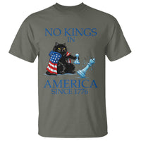 Funny Protest Chess Cat No Kings In America T Shirt Political Humor Gift