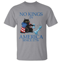 Funny Protest Chess Cat No Kings In America T Shirt Political Humor Gift