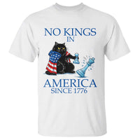 Funny Protest Chess Cat No Kings In America T Shirt Political Humor Gift