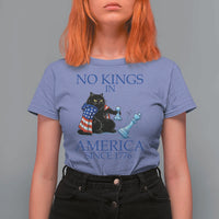 Funny Protest Chess Cat No Kings In America T Shirt For Women Political Humor Gift