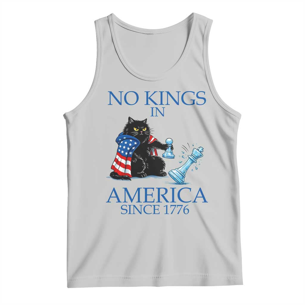 Funny Protest Chess Cat No Kings In America Tank Top Political Humor Gift