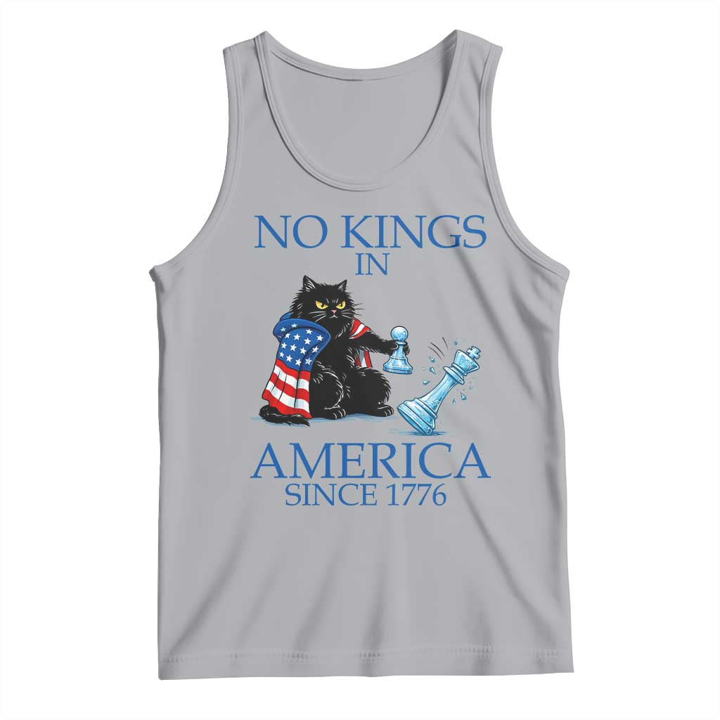 Funny Protest Chess Cat No Kings In America Tank Top Political Humor Gift