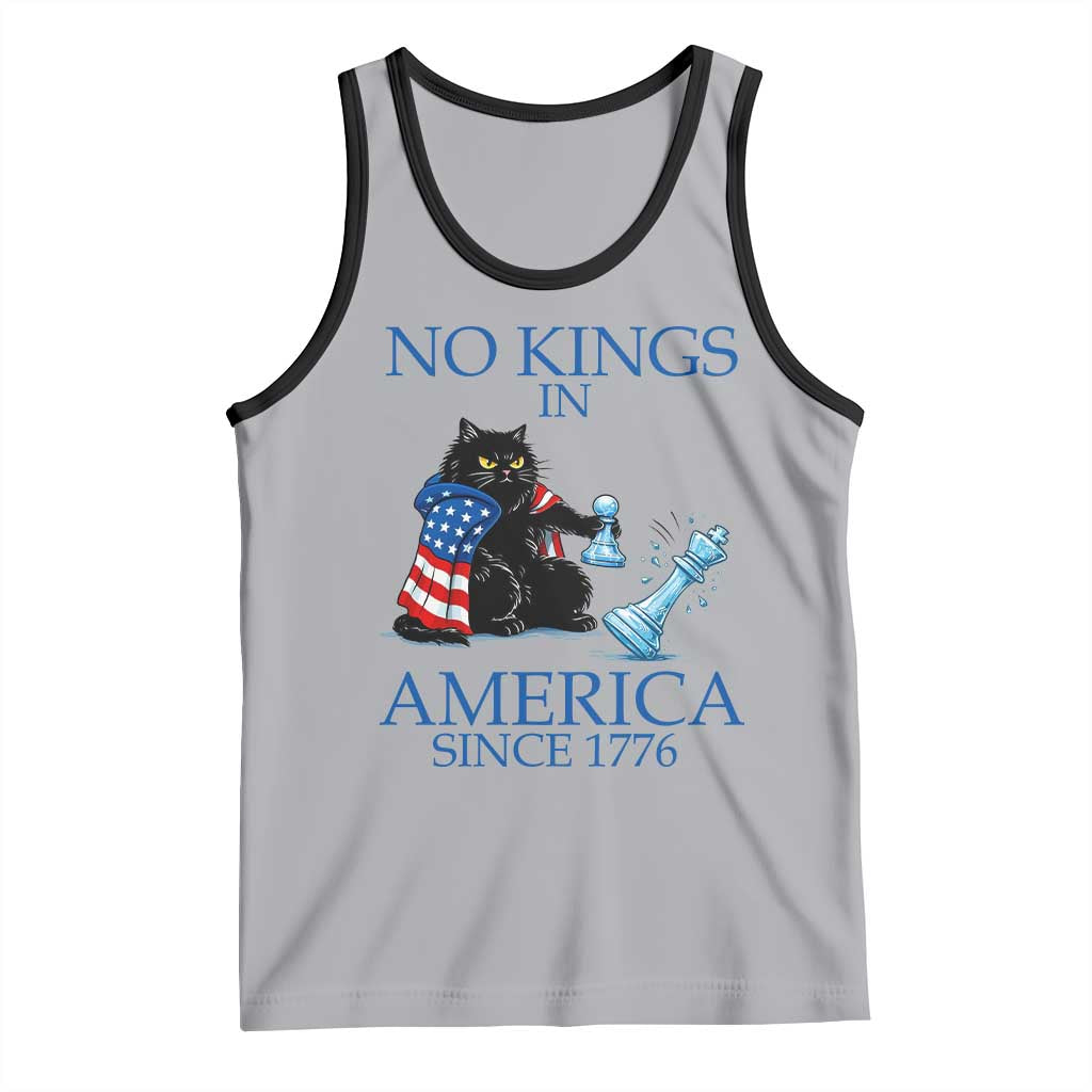 Funny Protest Chess Cat No Kings In America Tank Top Political Humor Gift