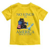 Funny Protest Chess Cat No Kings In America Toddler T Shirt Political Humor Gift