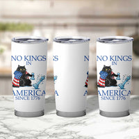 Funny Protest Chess Cat No Kings In America Tumbler Cup Political Humor Gift