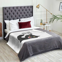 Funny Fck Ice Black Cat Throw Blanket Resist Minneapolis Political