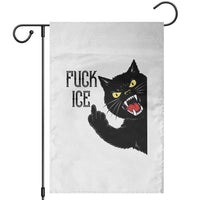 Funny Fck Ice Black Cat Garden Flag Resist Minneapolis Political